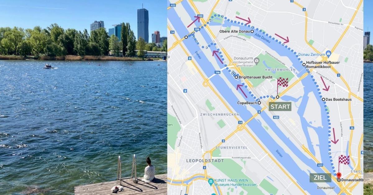 U1 Alte Donau Old Danube City Apartment 2 Відень Екстер'єр фото